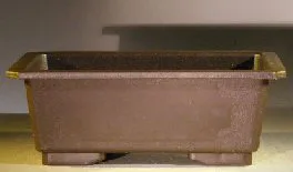 Brown Bonsai Training Pot Heavy Duty Plastic - Taller Profile 7.0" x 5.0" x 2.50"