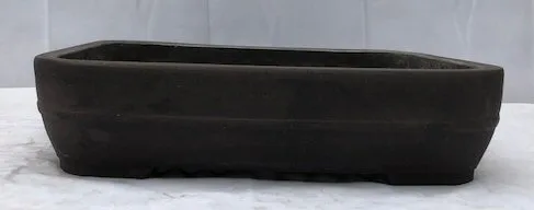 Brown Mica Bonsai Pot - Rectangle 14 5/8" x 11 1/8" x 3.5" OD 13.25" x 9.75" x 2.75"