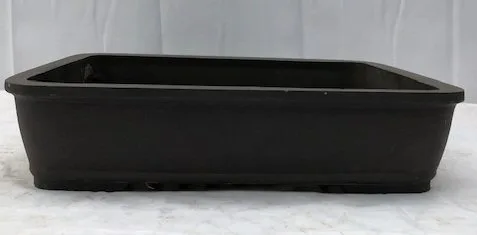 Brown Mica Bonsai Pot - Rectangle 14 5/8" x 11.25" x 3.25" OD 13.25" x 9.75" x 2.75"