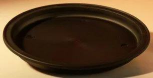 Black Humidity/Drip Bonsai Tray - 8" Round 8.0" x 1.25"