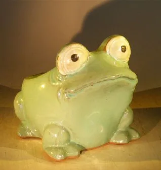 Light Blue Frog Planter 7.0" x 9.0" x 7.5"
