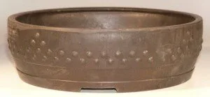 Round Mica Bonsai Pot - 12.5" x 3.5" OD 11.5" x 2.75" ID