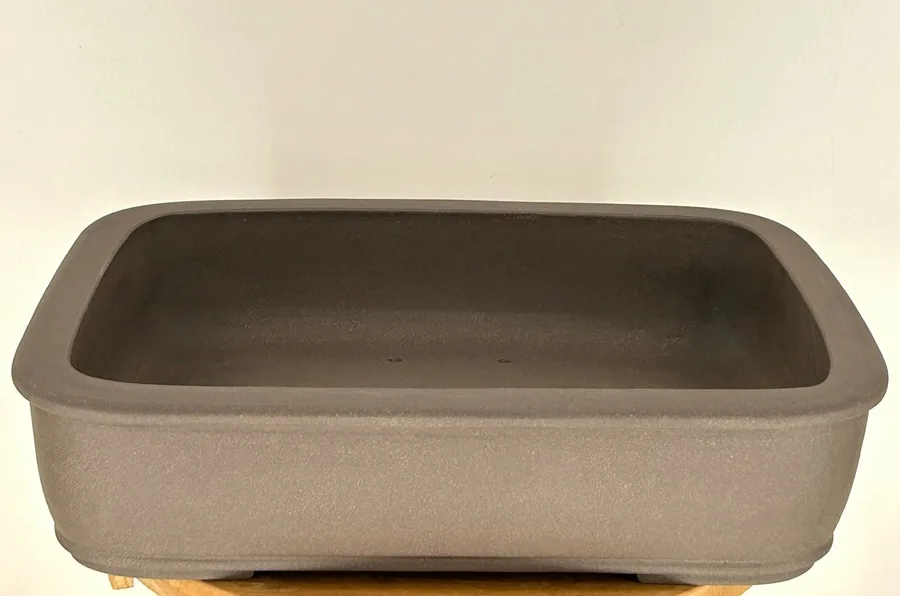 Tan Unglazed Ceramic Bonsai Pot - Rectangle 18.0" x 3.25" x 4.0"