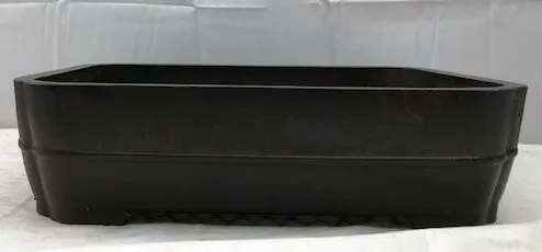 Brown Mica Bonsai Pot - Rectangle 12 3/8" x 9.75" x 3.5" OD 11.0" x 8.25" x 3.0"