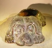 Indigo Colored Dog Planter 12.5" x 8.0" x 4"