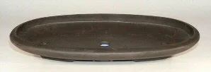 Brown Mica Forest Bonsai Pot - Oval OD:22" x 12.75" x 2" ID:20.75" x 11.5" x 1.5"
